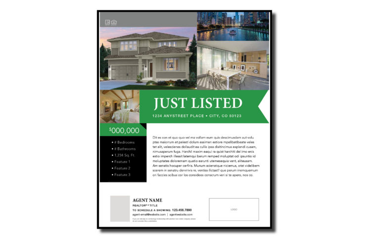 one sided green b2 dbc digital the best one sided real estate flyers