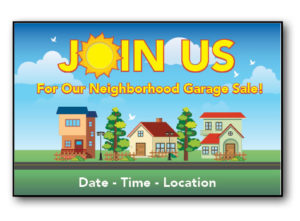 community-garage-sale-postcard