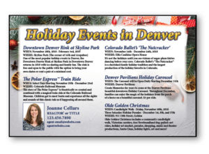 Seasonal - Holiday Events real estate postcards mailing